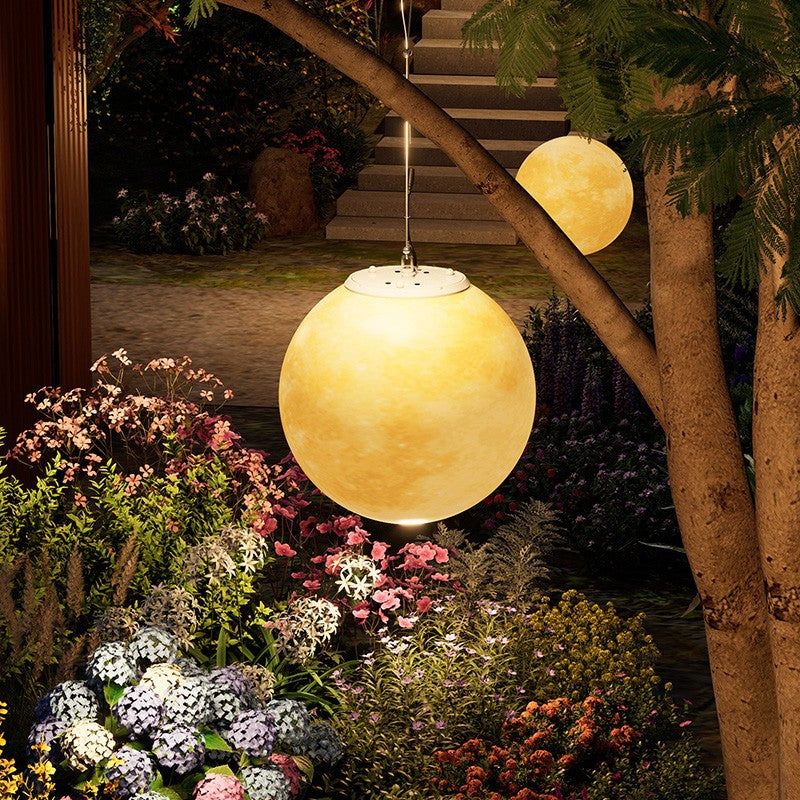 Vale Moon Solar Garden Pendant