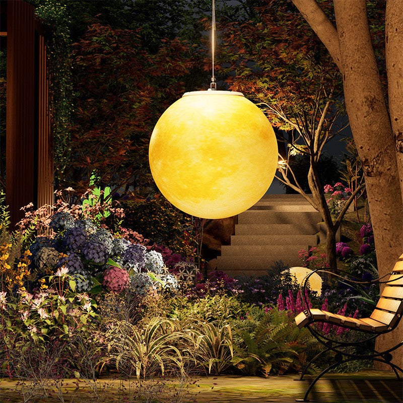 Vale Moon Solar Garden Pendant