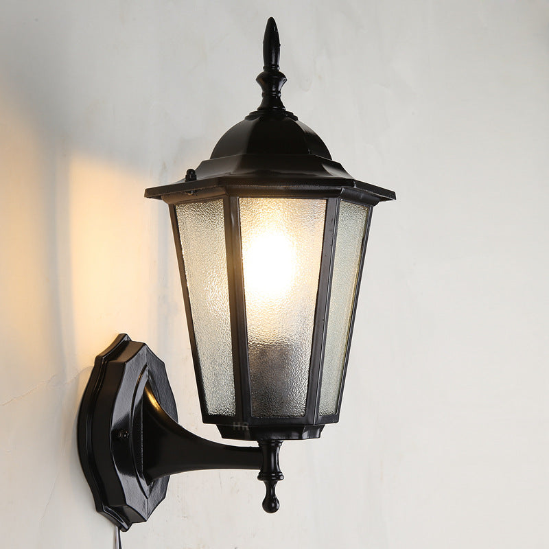 Ellerby Frosted Glass Wall Lantern