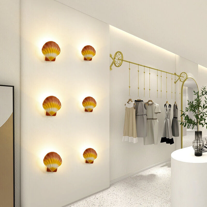 Cowrie Shell Outdoor Wall Sconce