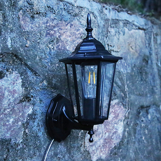 Ellerby Frosted Glass Wall Lantern