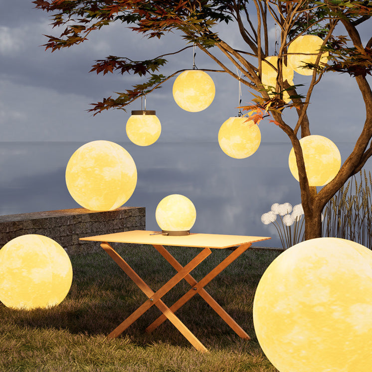 Vale Moon Solar Garden Pendant