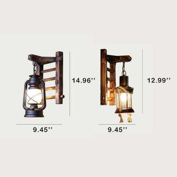 Corran Bamboo Kerosene Style Lantern