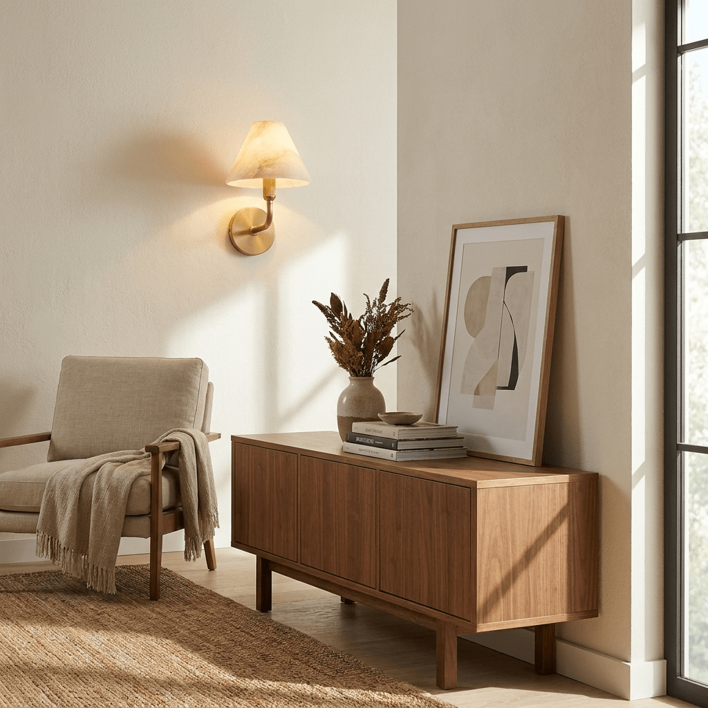 Aveline Alabaster Wall Sconce