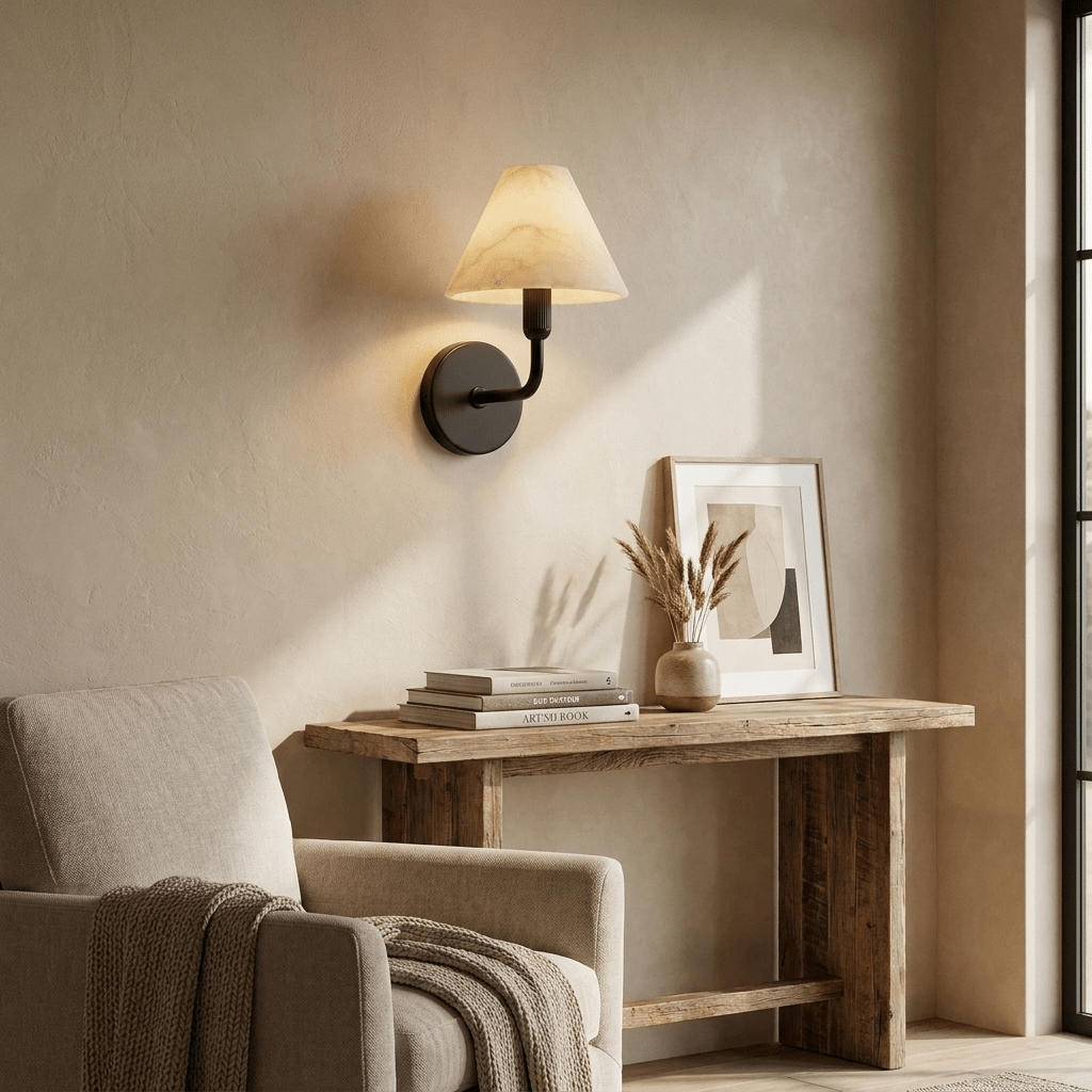 Aveline Alabaster Wall Sconce