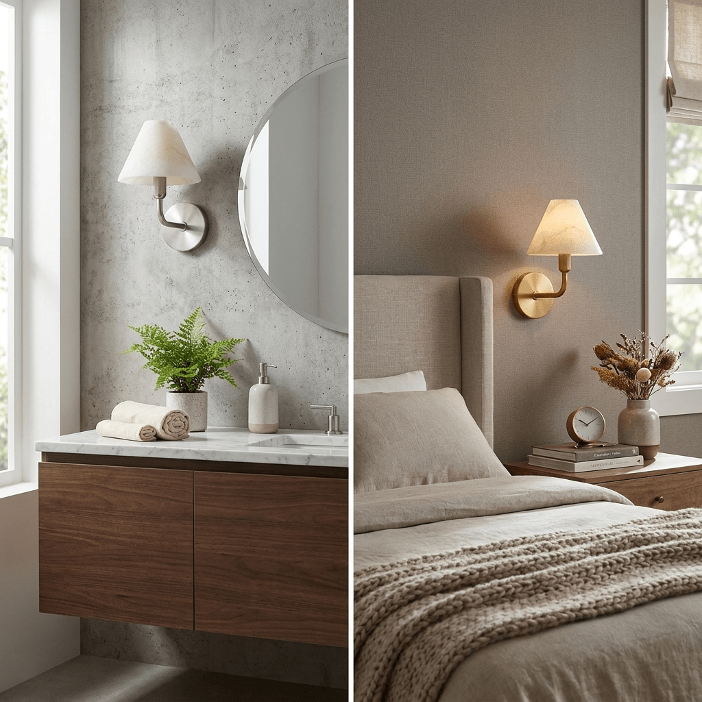 Aveline Alabaster Wall Sconce
