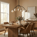 Lunara Alabaster Arc Chandelier