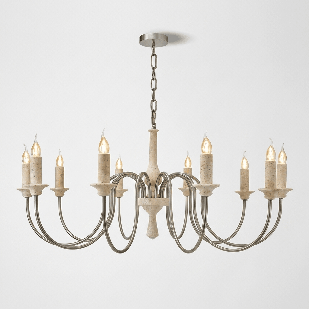 Veyrane Travertine Chandelier