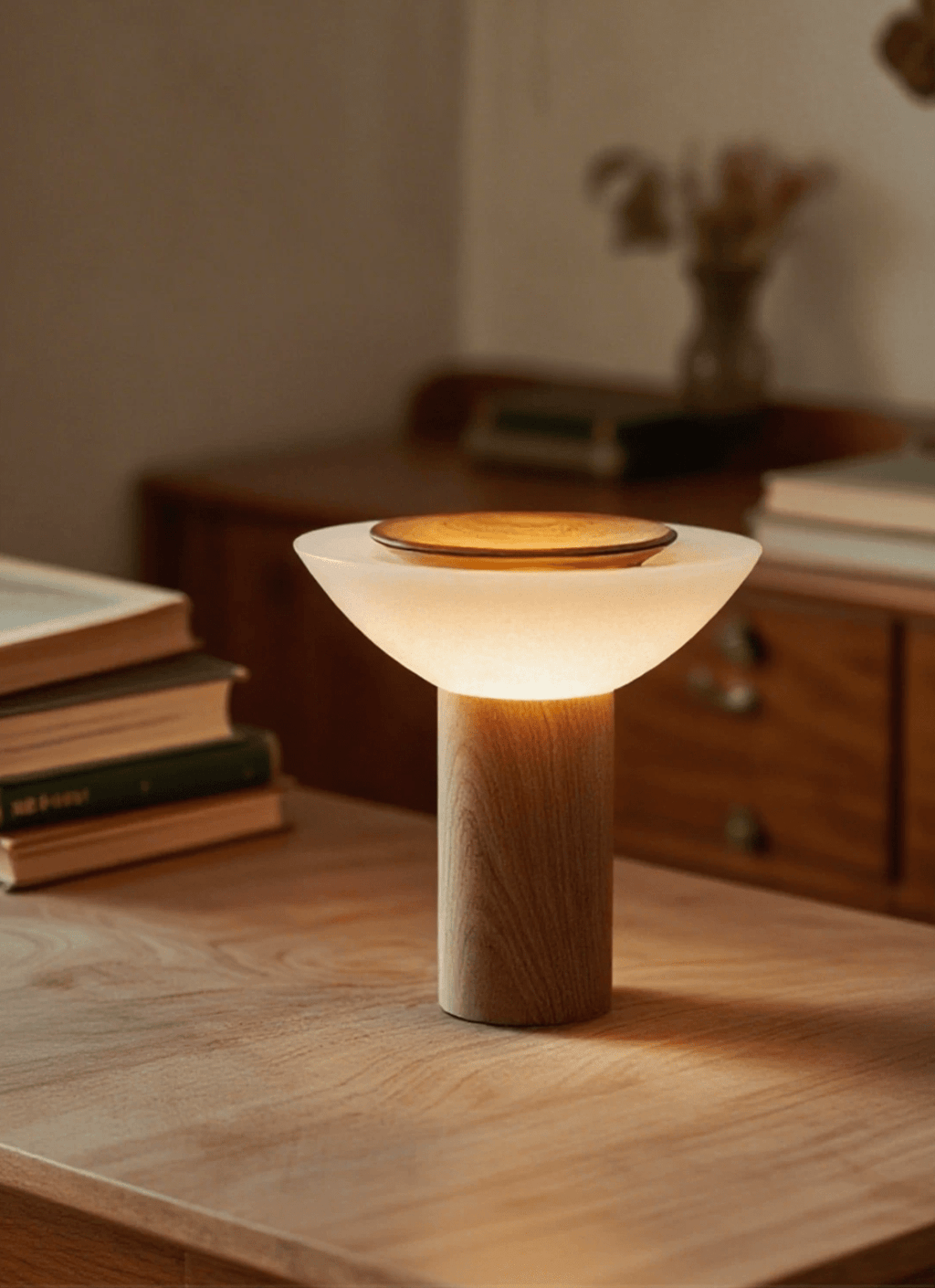 Solace Wood Table Lamp