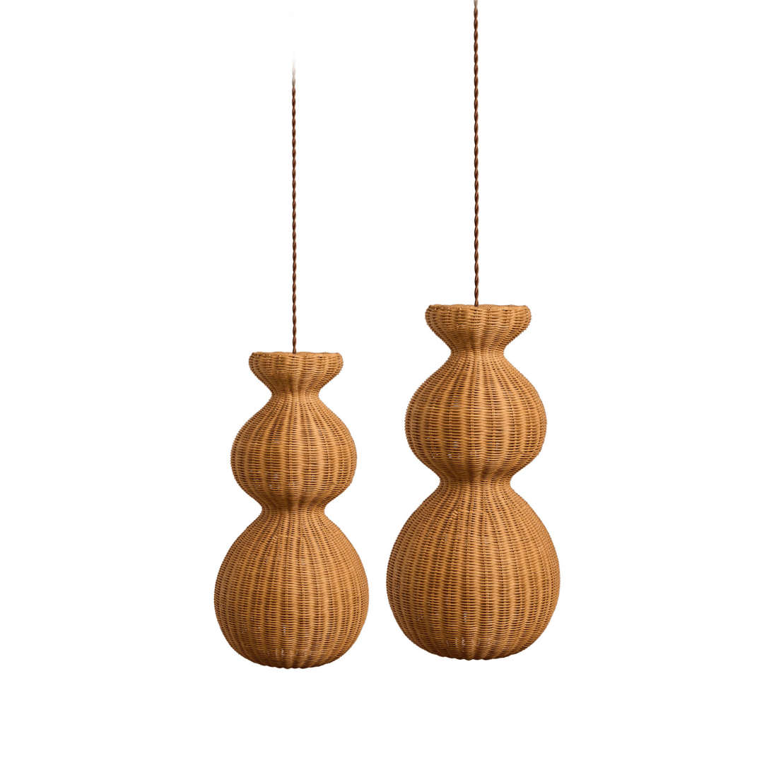 Virelle Gourd Rattan Pendant