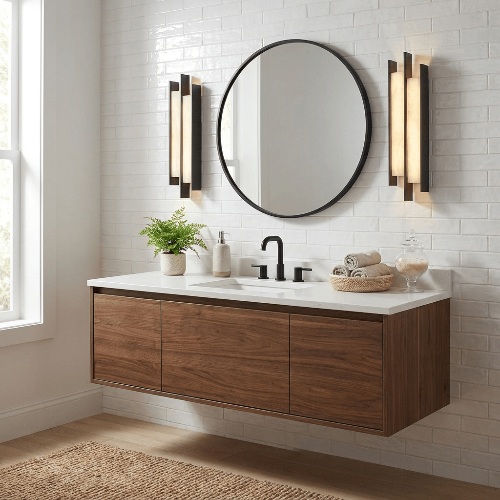Nivora Alabaster Linear Wall Sconce