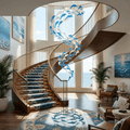 Nerissa LED Glass Dolphin Chandelier