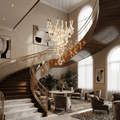 Lucerna LED Glass Flame Chandelier