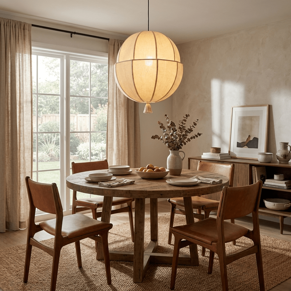 Celene Fabric Lantern Pendant