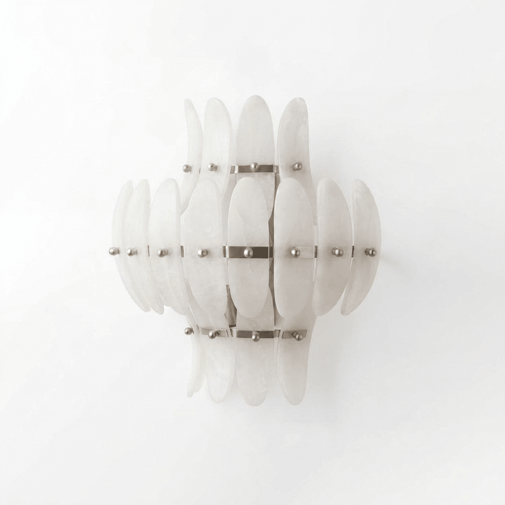 Solenne Alabaster Petal Wall Sconce