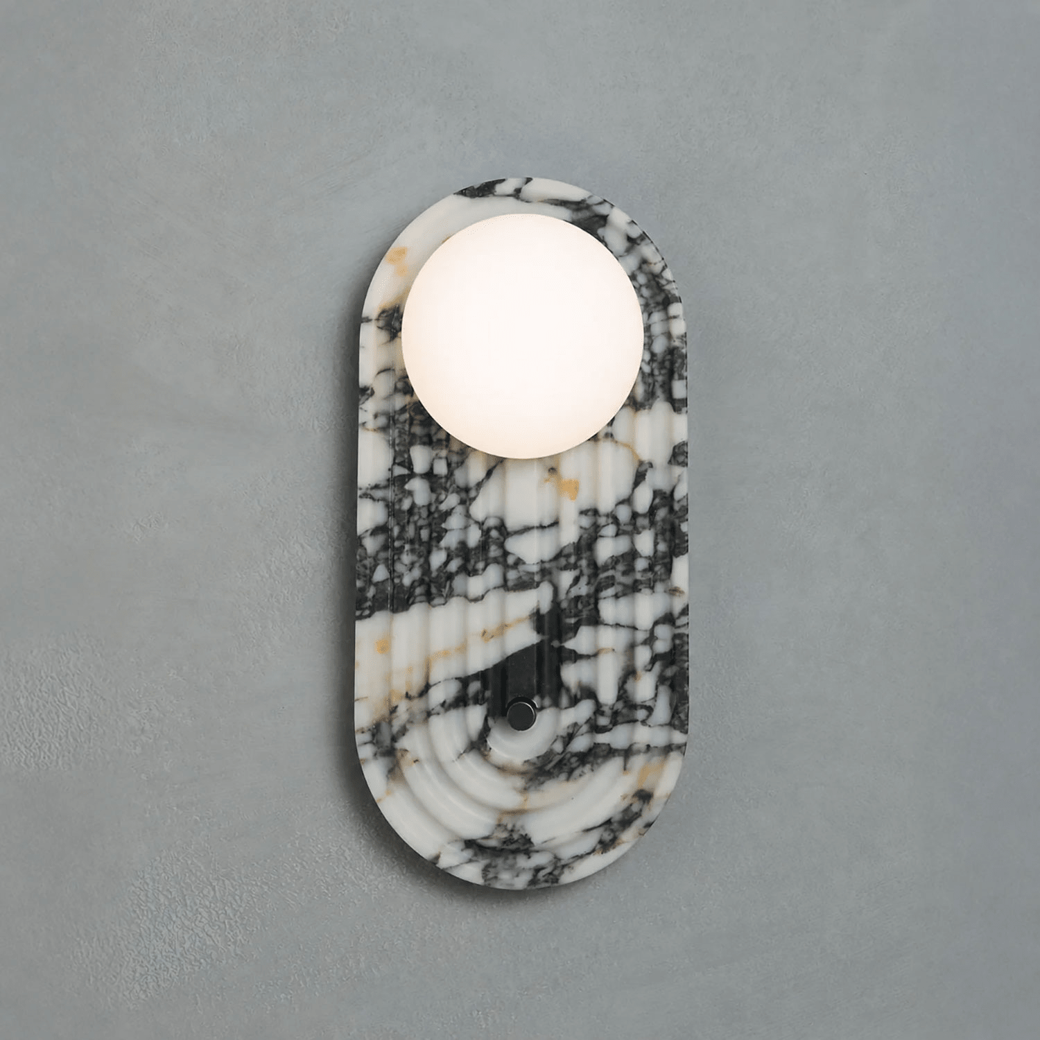 Valenne Stone Globe Wall Sconce