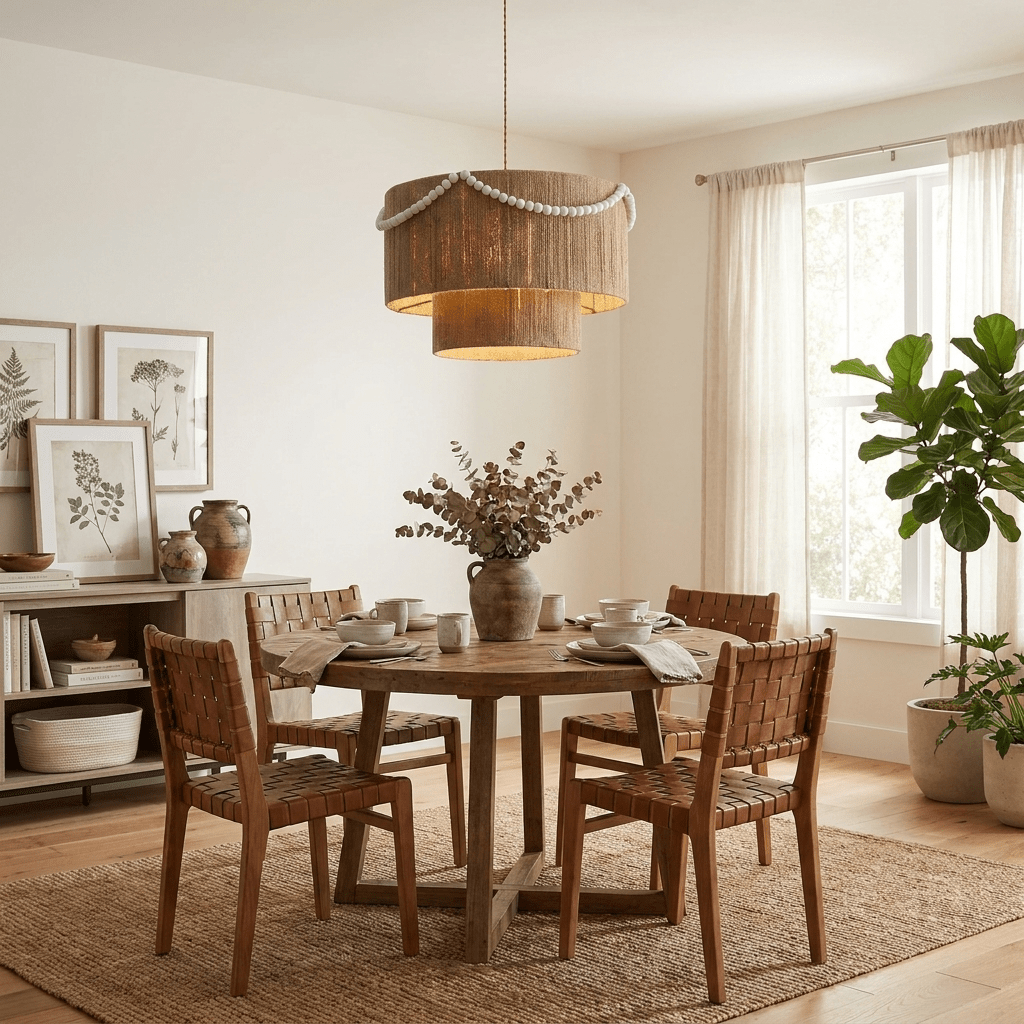 Juniper Tiered Rope Pendant Lamp