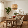 Sienna Rattan Fabric Pendant Lamp
