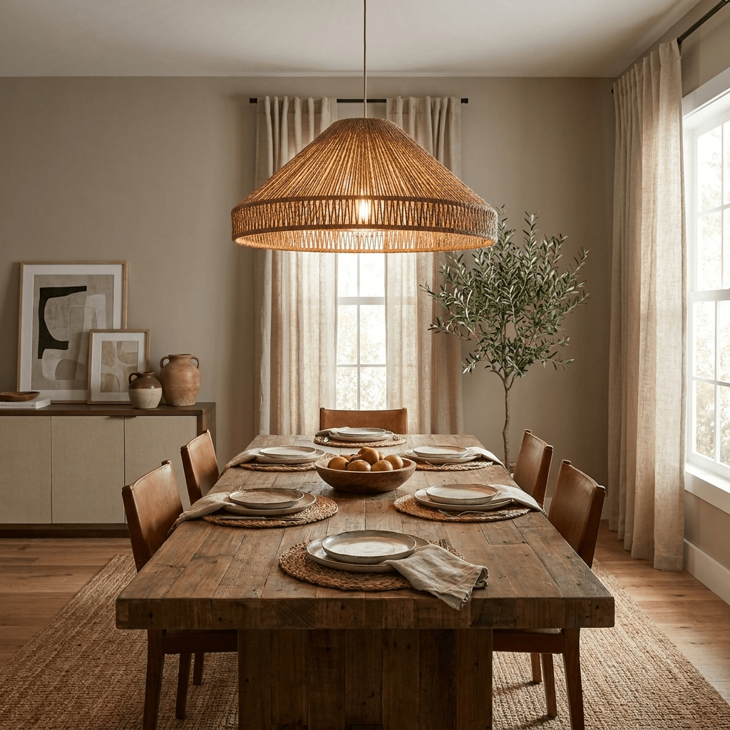 Dune Rope Cone Pendant Lamp