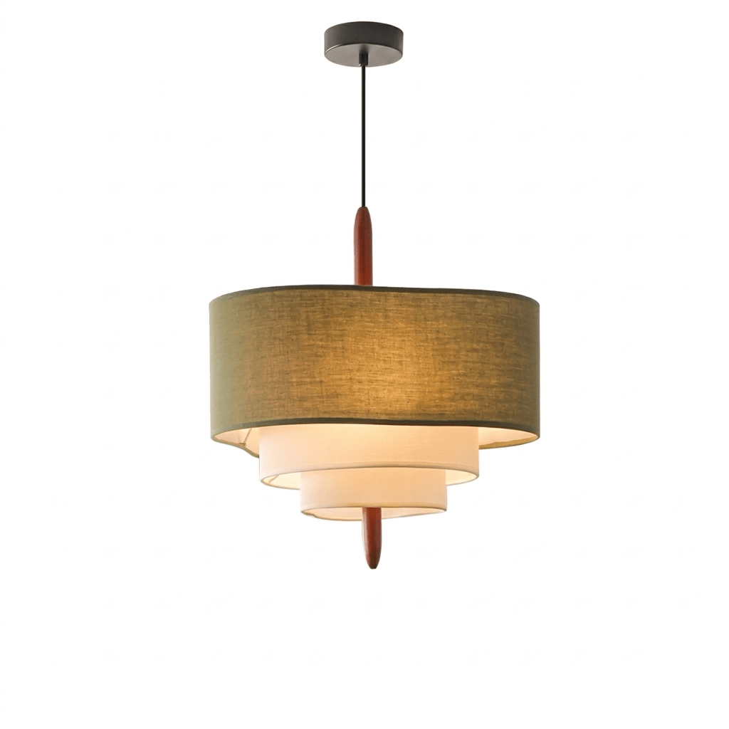 Talia Tiered Fabric Pendant