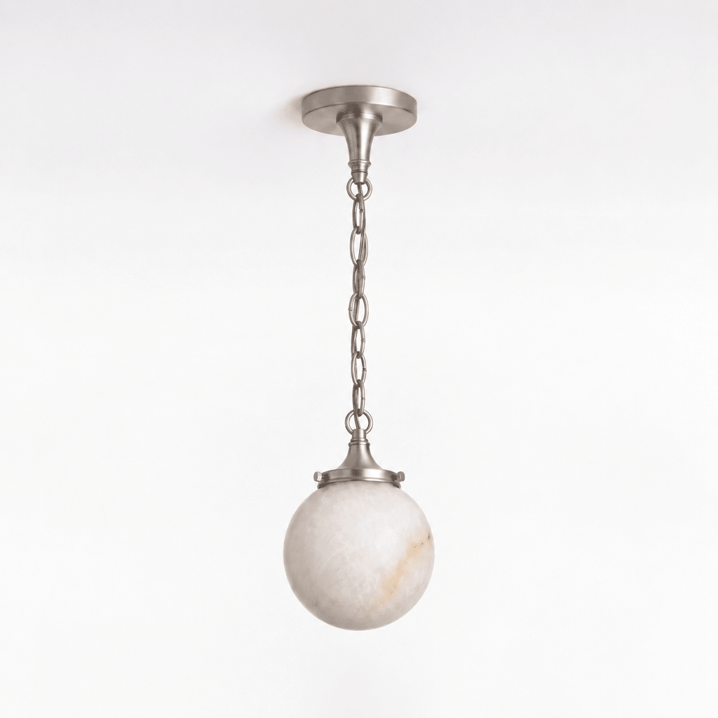 Luna Alabaster Globe Pendant Light