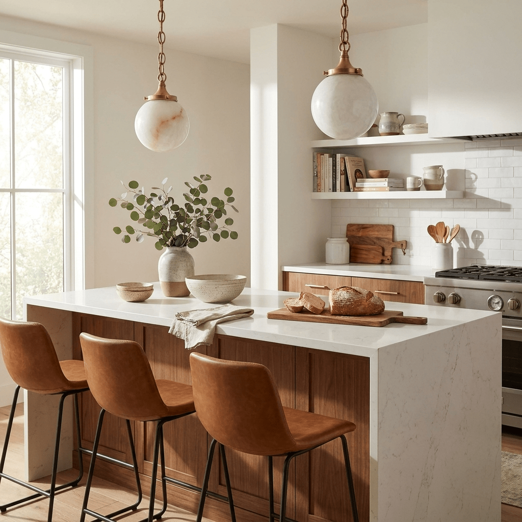 Luna Alabaster Globe Pendant Light