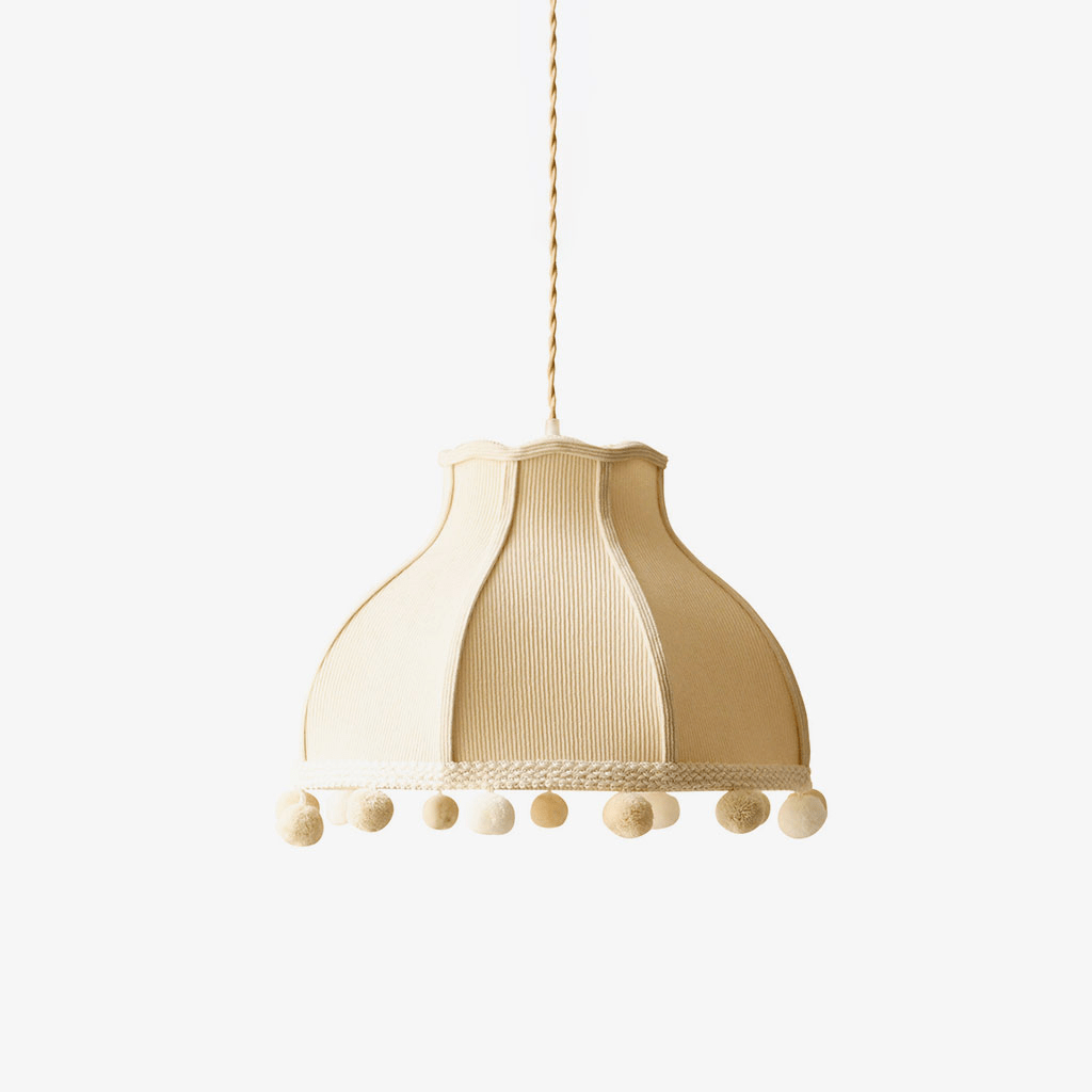 Clover Pom-Pom Trim Pendant Light