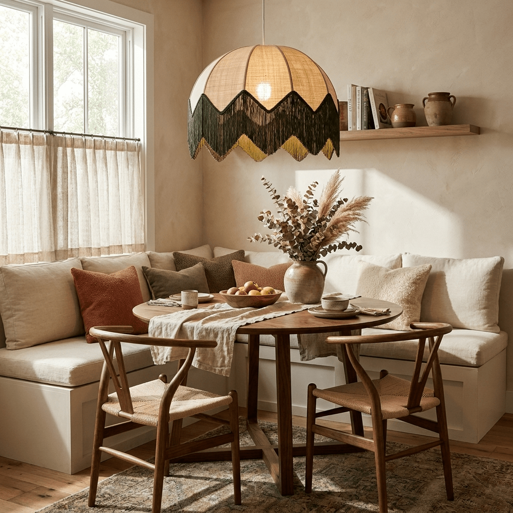 Marsh Raffia Fringe Pendant Lamp