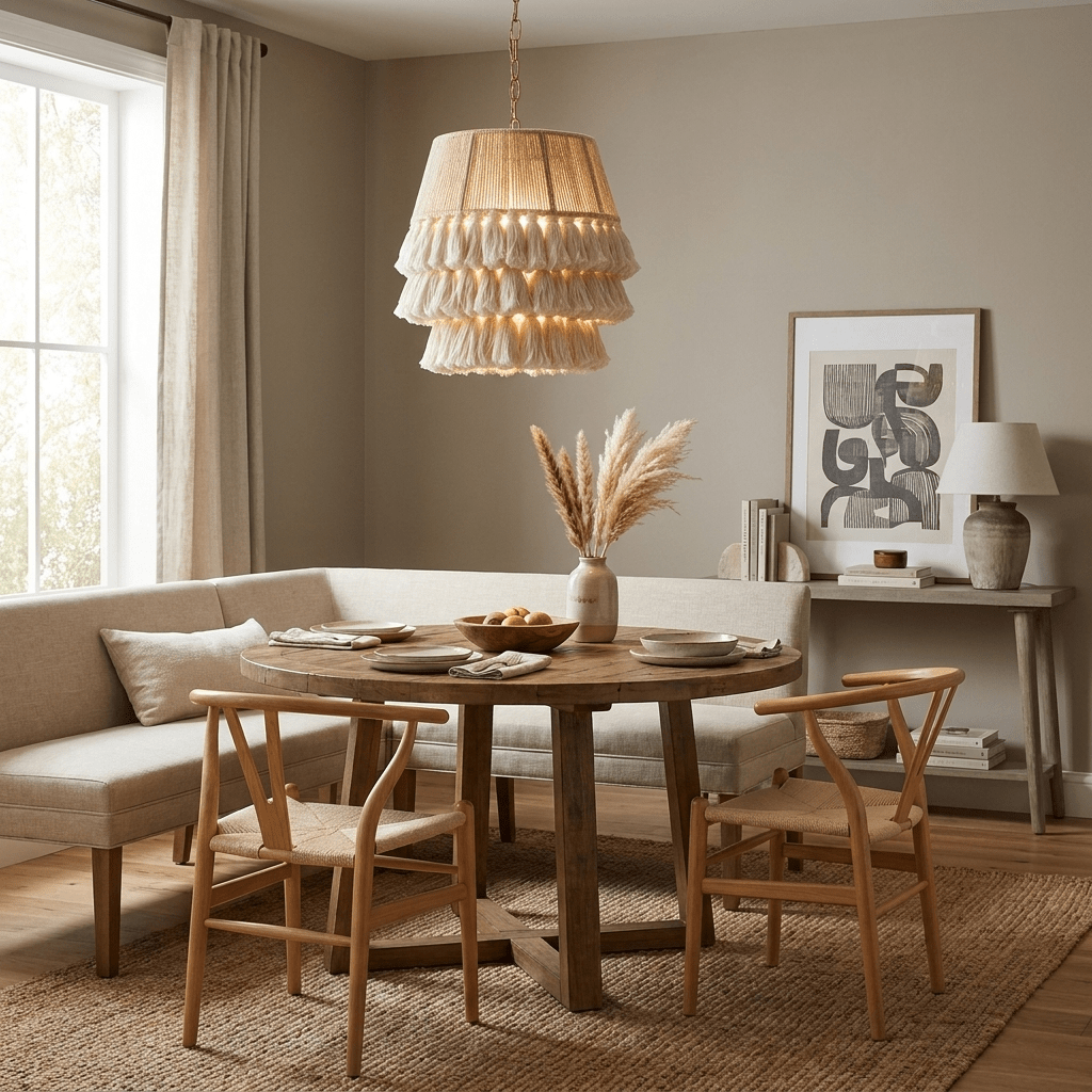 Cascade Tasseled Rope Pendant Lamp