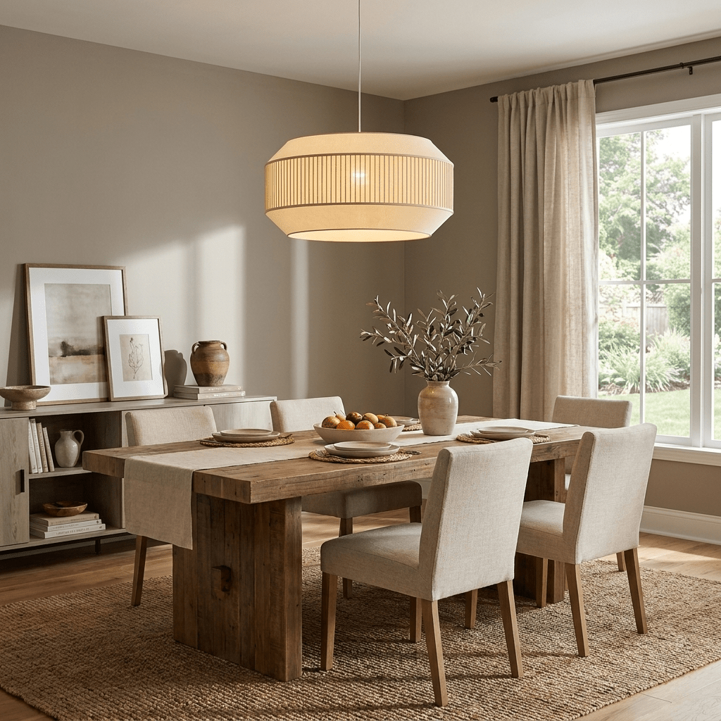 Alder Fluted Fabric Pendant Lamp