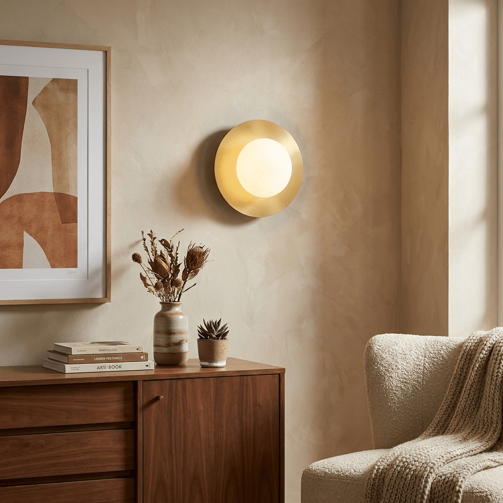 Selene Alabaster Moon Sconce