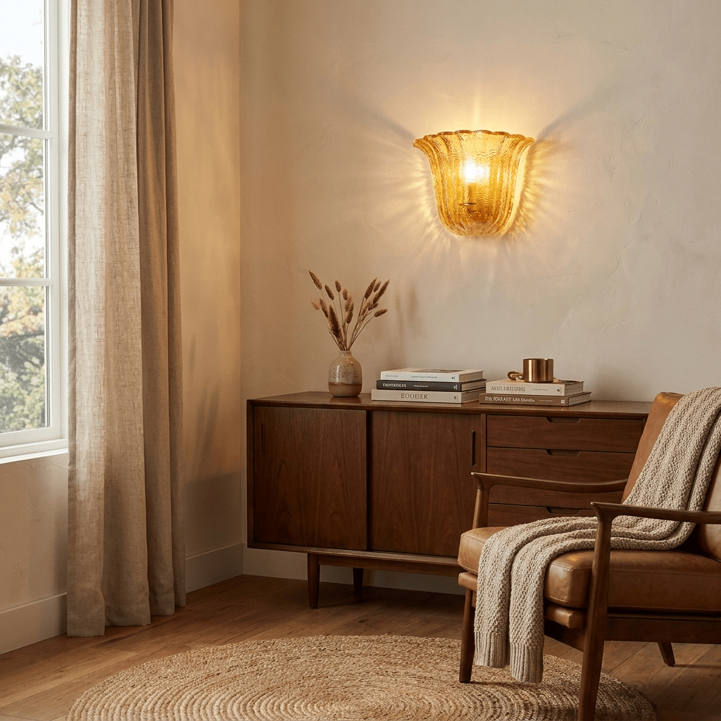 Marigold Fluted Glass Sconce