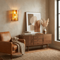 Spectra Faceted Glass Sconce
