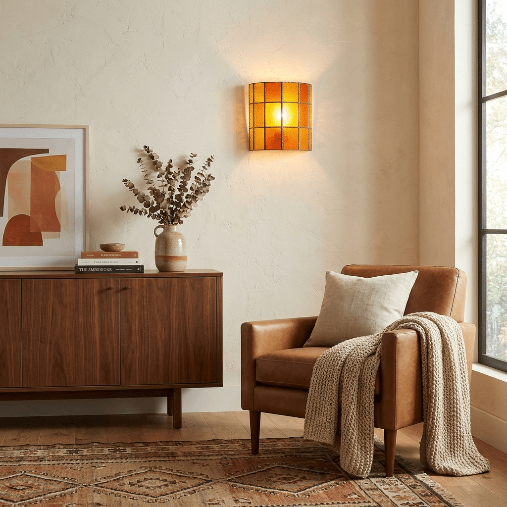 Spectra Faceted Glass Sconce
