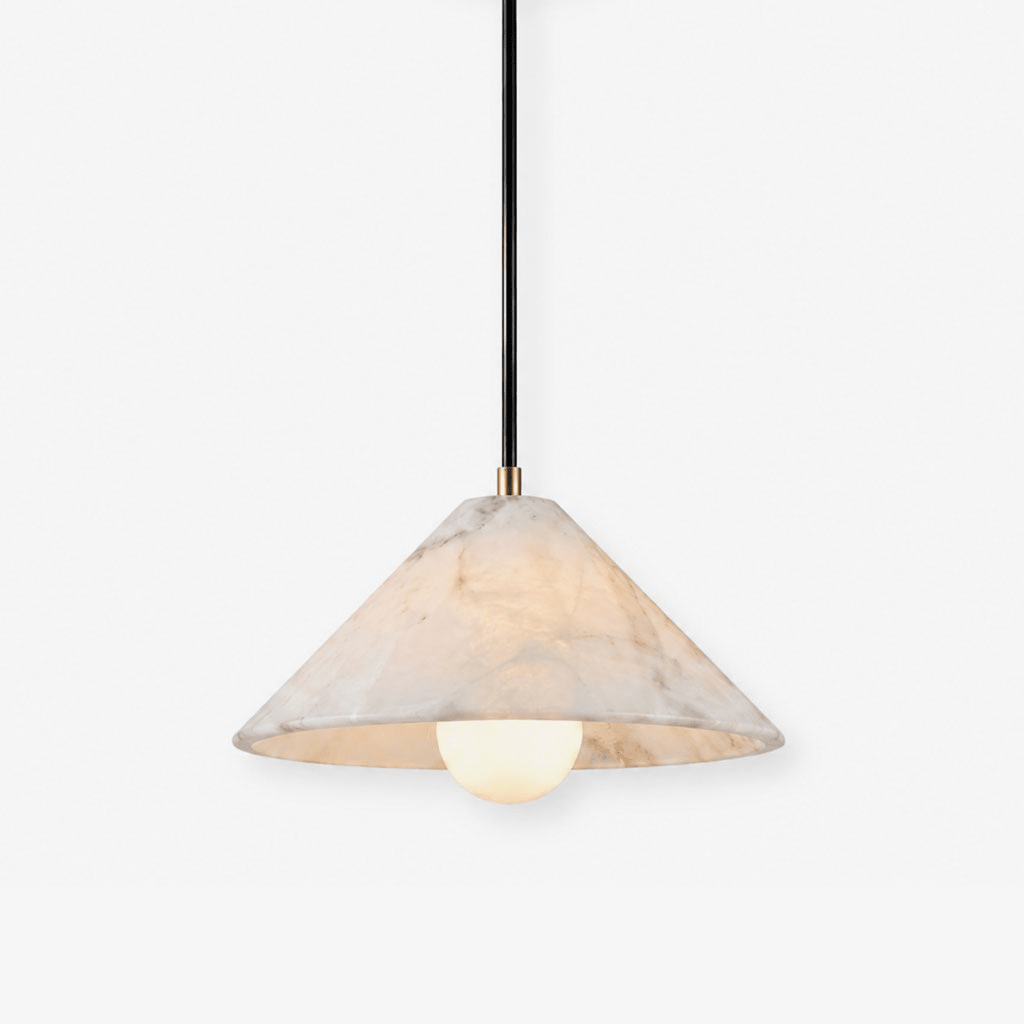 Amara Alabaster Cone Pendant Lamp