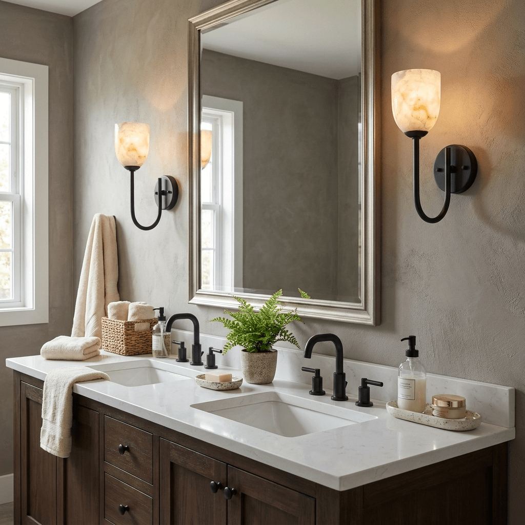 Lowell Alabaster Wall Sconce