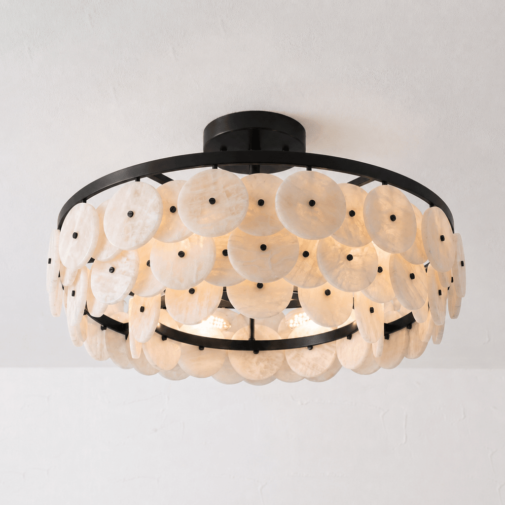 Sorrel Alabaster Disc Chandelier