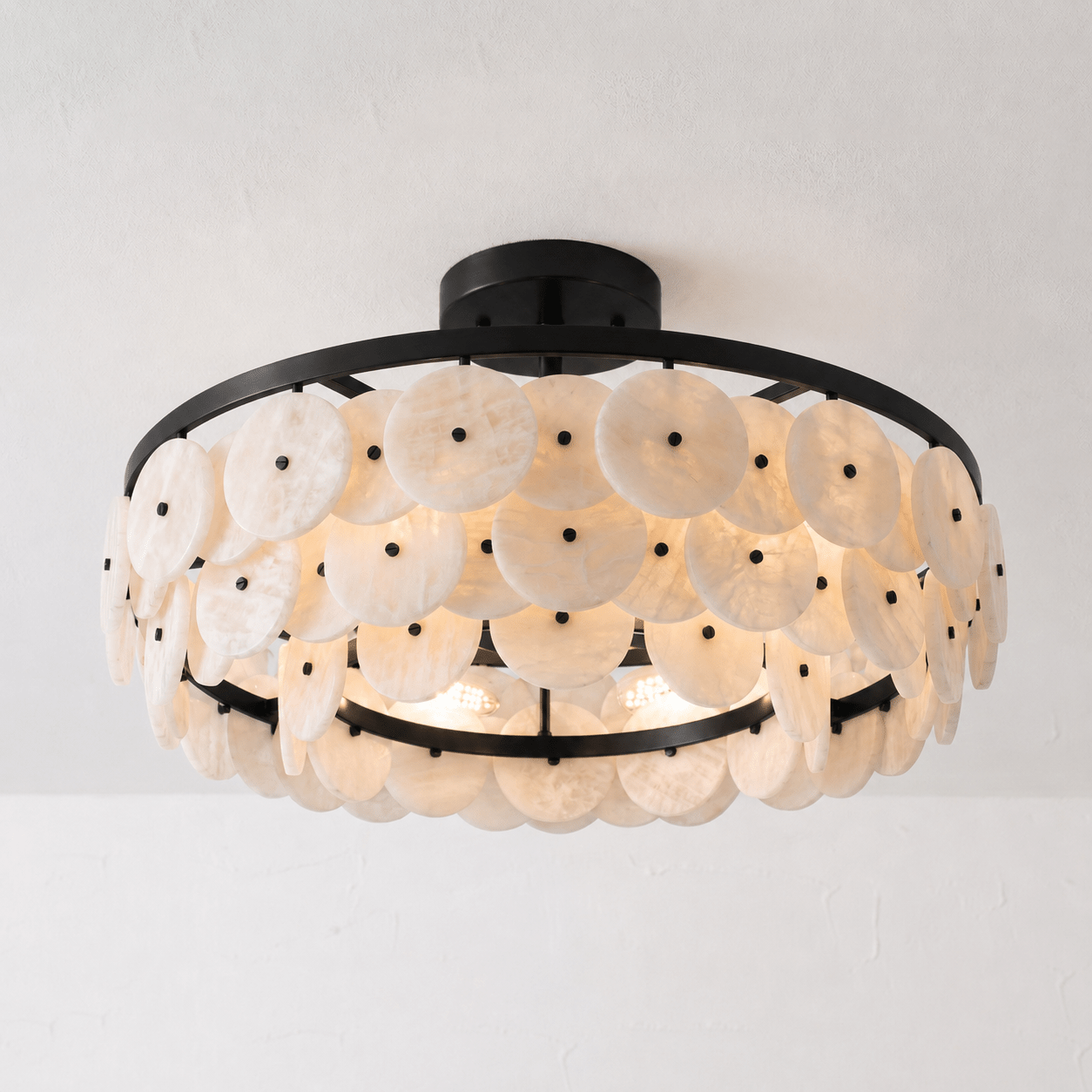 Sorrel Alabaster Disc Chandelier