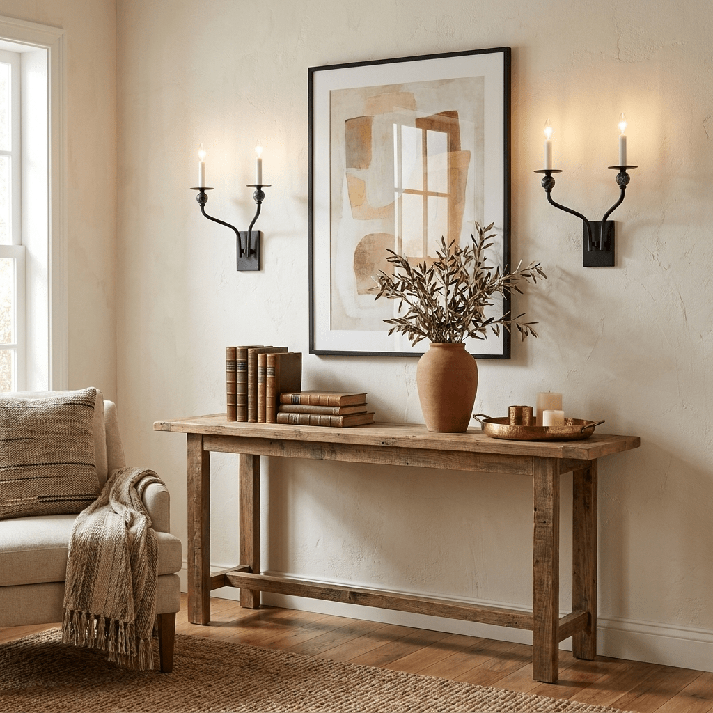 Laurel Branching Brass Sconce