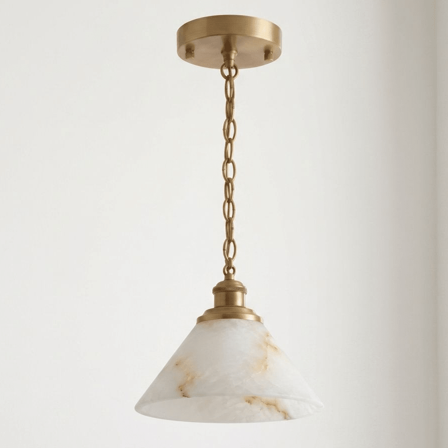 Camden Alabaster Cone Pendant Lamp