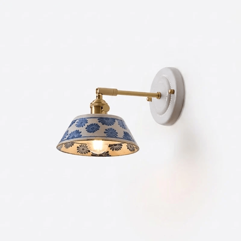 Porcelain Indigo Wall Lamp