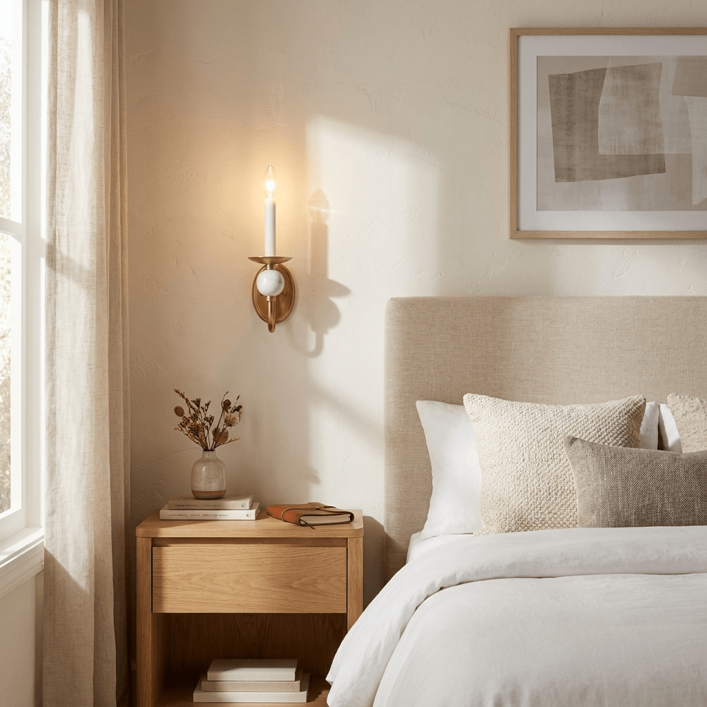 Meander Brass Sconce