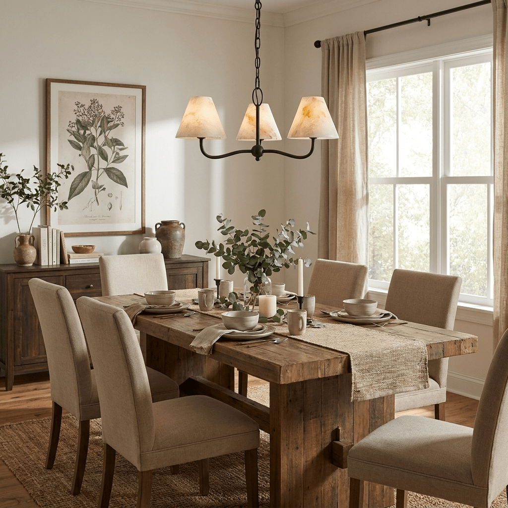 Fenwick Alabaster Cone Chandelier