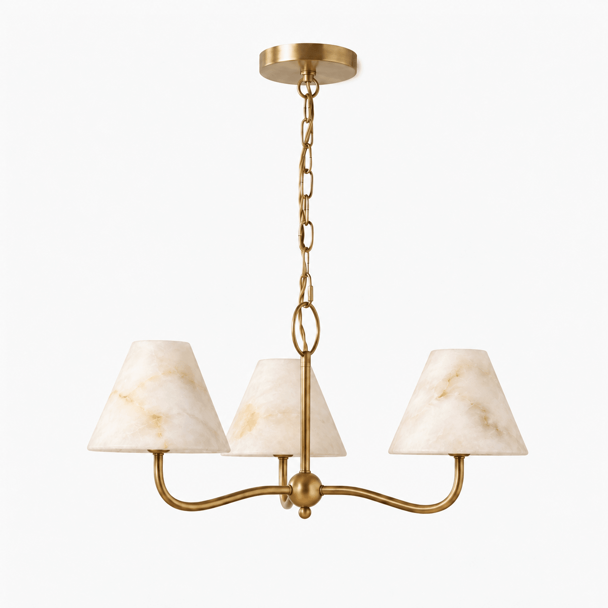 Fenwick Alabaster Cone Chandelier