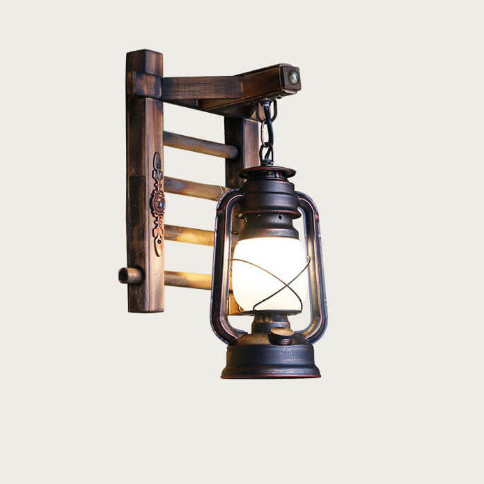 Corran Bamboo Kerosene Style Lantern