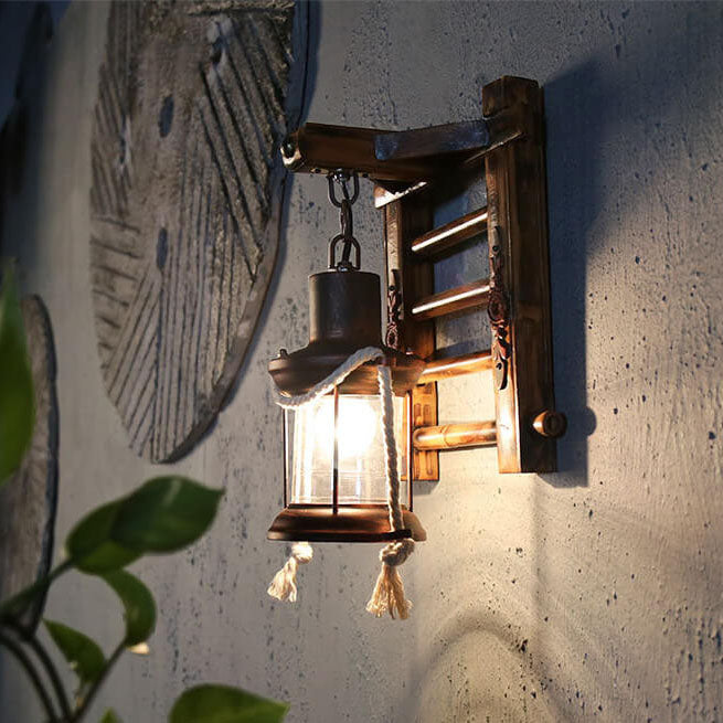 Corran Bamboo Kerosene Style Lantern