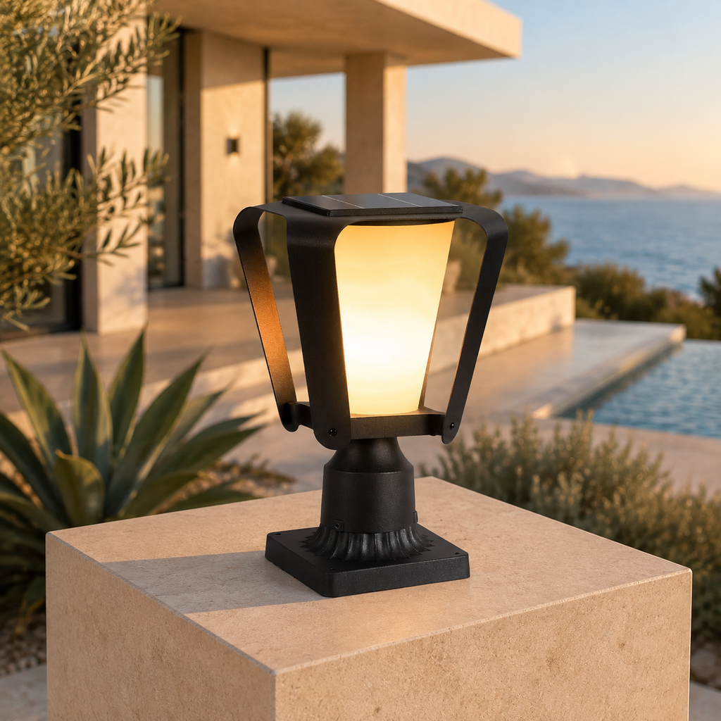 RIRZ LYRA Solar Outdoor Post Light