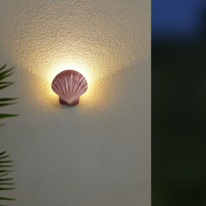 Cowrie Shell Outdoor Wall Sconce