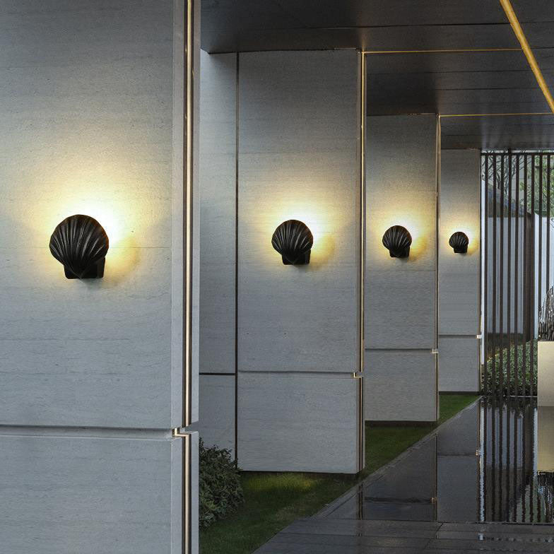 Cowrie Shell Outdoor Wall Sconce
