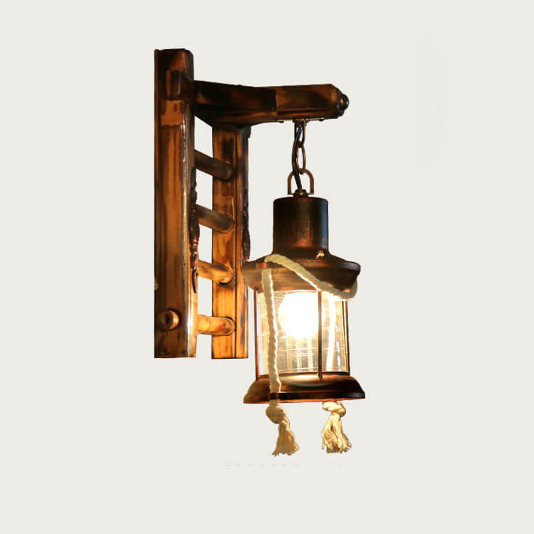 Corran Bamboo Kerosene Style Lantern